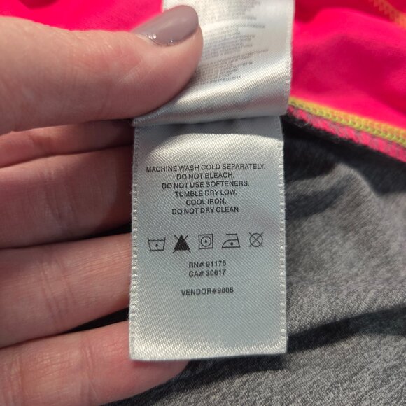 Fila XXL Bright Pink Heathered Gray Sleeveless Top Tennis Skort Summer Set - Picture 14 of 14